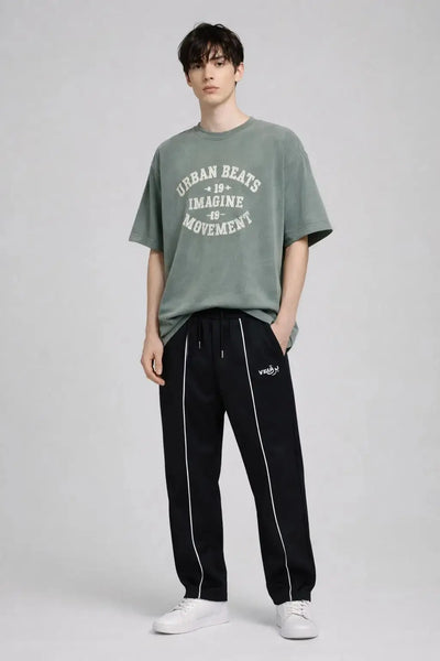 4 Pockect Black Track pants