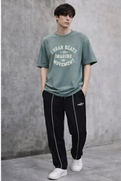4 Pockect Black Track pants My Store